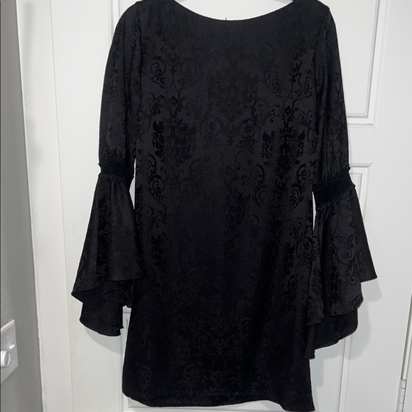 Laundry Black Bell Sleeve Bateau Neck LAUNDRY  Dress - Picture 1 of 8